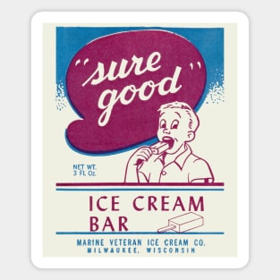 1950s Sure Good Ice Cream Bar Magnet